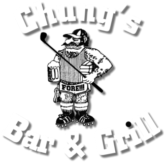 Chung’s Bar and Grill; restaurant, golf fairways; golf greens; golfer; golf club rental; golf cart rental